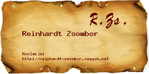 Reinhardt Zsombor névjegykártya